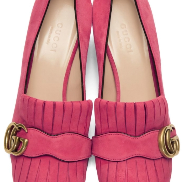 Gucci Marmont loafers hot pink size 39.5 - Picture 7 of 16